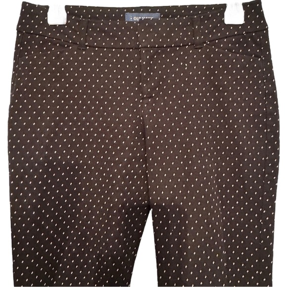 Old Navy Size 2 Black/White Dot Mid-Rise Pixie Skinny Ankle Pant Cotton-Spandex - Picture 4 of 8